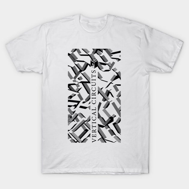 Vertical Circuits T-Shirt by wiswisna